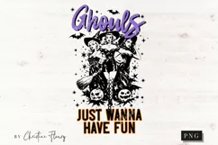Ghouls Just Wanna Have Fun Witch PNG | Halloween PNG Product Image 4