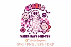 Ghouls wanna have some fun, Halloween ghouls svg Product Image 1