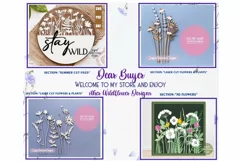 Stay Wild sign | Wildflowers sign | Wood round sign Product Image 3