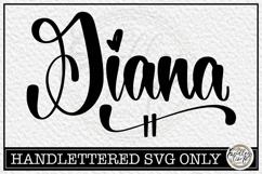 Giana - Handlettered Name SVG Cut file Product Image 1
