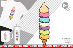 Tall Ice Cream Clipart Product Image 1