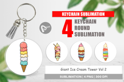 Keychain Tall Ice Cream Product Image 1