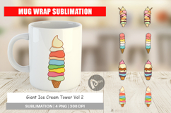 Mug Wrap Tall Ice Cream Product Image 1