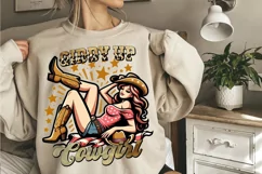 Giddy Up Cowgirl Sublimation PNG Product Image 2