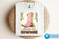 Giddy Up Cowgirl Sublimation PNG Product Image 1