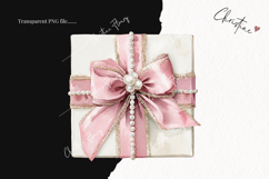 Coquette Christmas Gift Clipart | Pink Christmas PNG Product Image 2