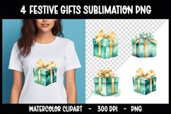 Christmas Gift Sublimation Clip Art I Christmas PNG Product Image 1