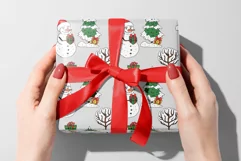 Jolly Santa Claus Clipart and Christmas Patterns Product Image 2