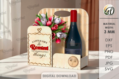 3D Gift Box Laser Cut. Boho SVG Product Image 1