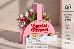 3D Gift Boxes Bundle Laser Cut. Boho SVG Product Image 8