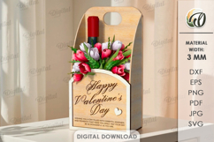 3D Gift Box Laser Cut. Valentine SVG Product Image 1