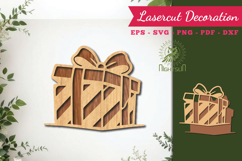 Gift Box Lasercut Decoration SVG Product Image 1