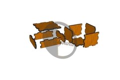 GIFT BOXSES 5 item SVG - Laser Cut File Product Image 6