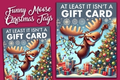 Sarcastic Funny Christmas Moose Tags Product Image 4