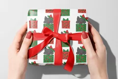 Christmas Kitties - Festive Cats Line Art Clip art & Pattern Product Image 9