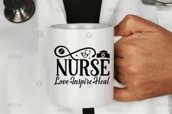 Nurse love inspire heal SVG, Nurse SVG Design Product Image 2