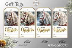 Merry Christmas Gift Tags|Christmas Printable Tags horse Product Image 1