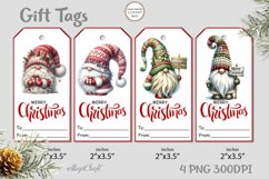 Christmas Gift Tags| Merry Christmas Printable Tags| gnomes Product Image 1