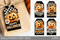 Halloween Pumpkin Gift Tag. Halloween Gift Tag Printable Product Image 1