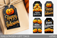 Halloween Pumpkin Gift Tag. Halloween Gift Tag Printable Product Image 1