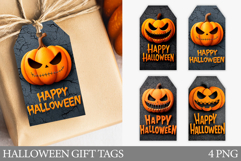 Halloween Pumpkin Gift Tag. Halloween Gift Tag Printable Product Image 1