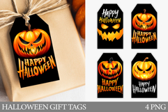 Halloween Pumpkin Gift Tag. Halloween Gift Tag Printable Product Image 1