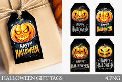 Halloween Gift Tag Printable. Halloween Pumpkin Gift Tag Product Image 1