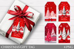 Christmas Gift Tag Printable. Christmas Tree Gift Tag Design Product Image 1