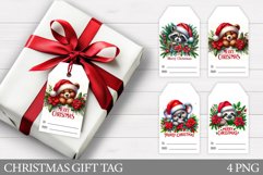 Christmas Gift Tags. Christmas Animals Gift Tag Printable Product Image 1