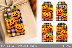 Halloween Pumpkin Gift Tag. Halloween Gift Tag Printable Product Image 1