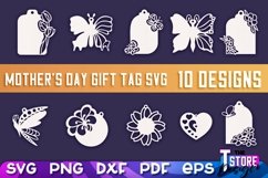 Mother&#039;s Day Gift Tag SVG Design | Mom Gift Tag SVG Bundle Product Image 1