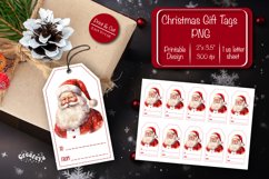 Christmas gift tag printable template Christmas tag Santa Product Image 1