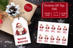 Christmas gift tag printable template Special Delivery Santa Product Image 1