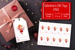 Valentine gift tag printable template Valentine Angel Product Image 1
