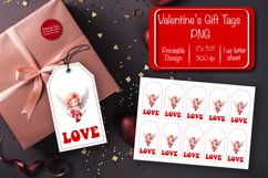 Valentine gift tag printable template Valentine Angel Love Product Image 1