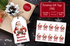 Christmas gift tag printable template Special Delivery Santa Product Image 1