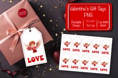 Valentine gift tag printable template Valentine Angel Love Product Image 1