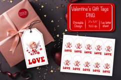 Valentine gift tag printable template Valentine Angel Love Product Image 1