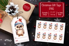 Christmas gift tag printable template Christmas Holiday tag Product Image 1