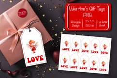 Valentine gift tag printable template Valentine Angel Love Product Image 1