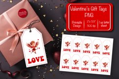 Valentine gift tag printable template Valentine Angel Love Product Image 1
