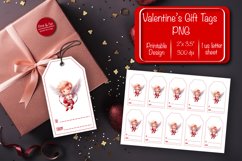 Valentine gift tag printable template Valentine Angel Product Image 1