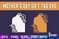 Mother's Day Gift Tag SVG | Gift Tag SVG Design | SVG File Product Image 1