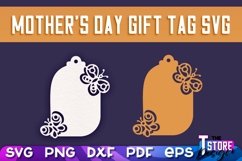 Mother&#039;s Day Gift Tag SVG Design | Mom Gift Tag SVG Bundle Product Image 4