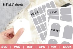 Gift Tag Template SVG, Hang Tag Template SVG Product Image 1