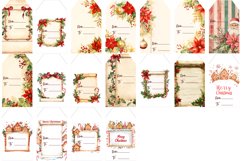 Christmas gift tag bundle, Merry Christmas printable tags Product Image 4