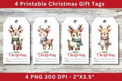 Christmas Gift Tags, reindeers Product Image 1