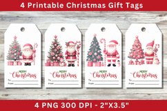 Christmas Gift Tags, santa claus and christmas tree Product Image 1