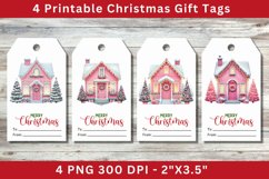 Christmas Gift Tags, christmas house Product Image 1