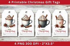 Christmas Gift Tags, chocoa drink Product Image 1